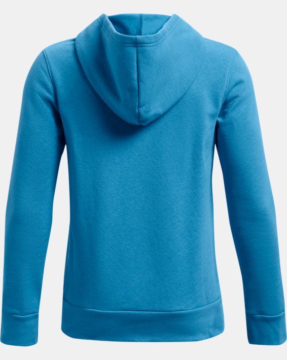Boys' UA Rival Fleece Layers Hoodie, Blue, pdpMainDesktop image number 1